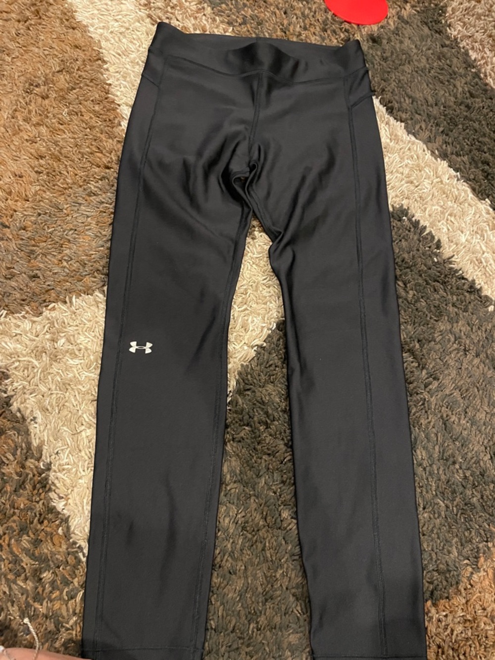 Under Armour Kids Black Logo Athletic Leggings